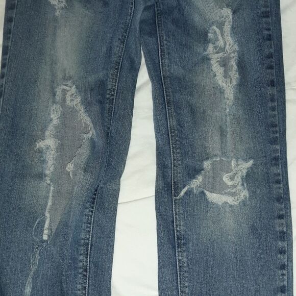 Destroyed‎ Trashed Forever 21 Skinny Jeans 7 - Picture 4 of 6